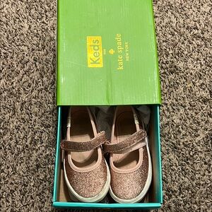 Keds Kids Sparkly Mary Jane Shoes - Rose Gold